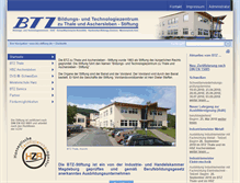 Tablet Screenshot of btz-stiftung.de